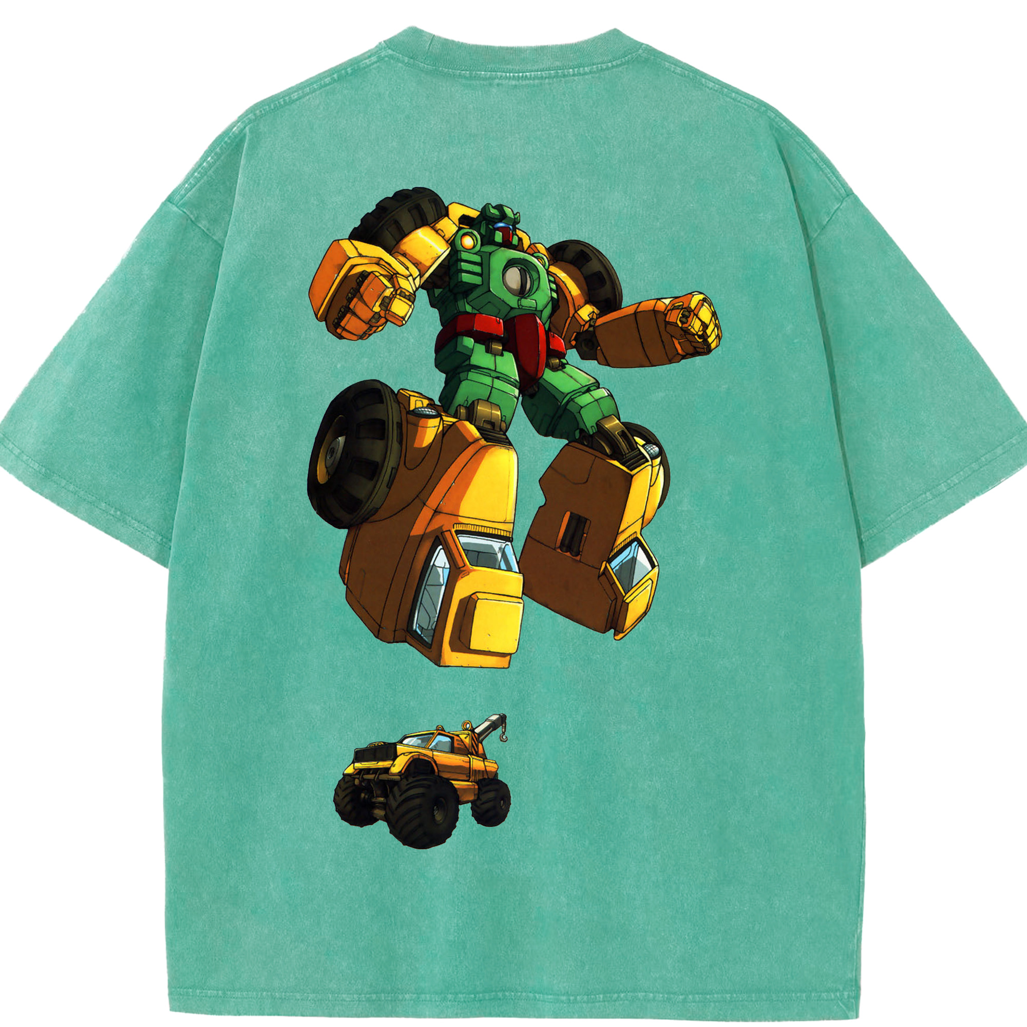 （画像用）  綿100% ヴィンテージ風 半袖Tシャツ（背面プリント）